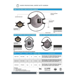 Era 7210 AC V FFP2 NR D Ventilli Profesyonel Serisi Maske 10'lu Paket