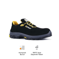Mekap Gripper Executive Low GPR-55 S2 SRC HRO Vibram Taban Mikrofiber Deri Kompozit Burun Spor İş Ayakkabısı
