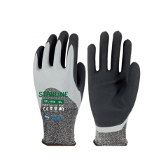Starline STL-1010 1/2 SFT Nitril + Nitril Kaplı Polietilen + Cam Elyaf Astarlı C Kesilmez 100° Isıya Dayanıklı Eldiven EN388-4X43C EN407-X1XXXX