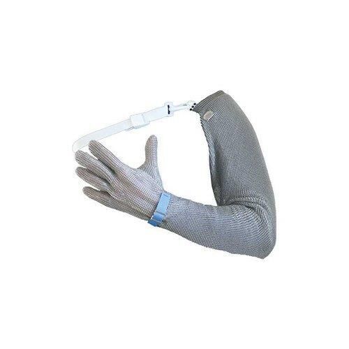 Starline PROTEC® Gıda İle Teması Uygun Metal Örgü Tam Kol Koruma Değiştirilebilir Kaplama Bantlı Eldiven (Adet) EN 1082-1