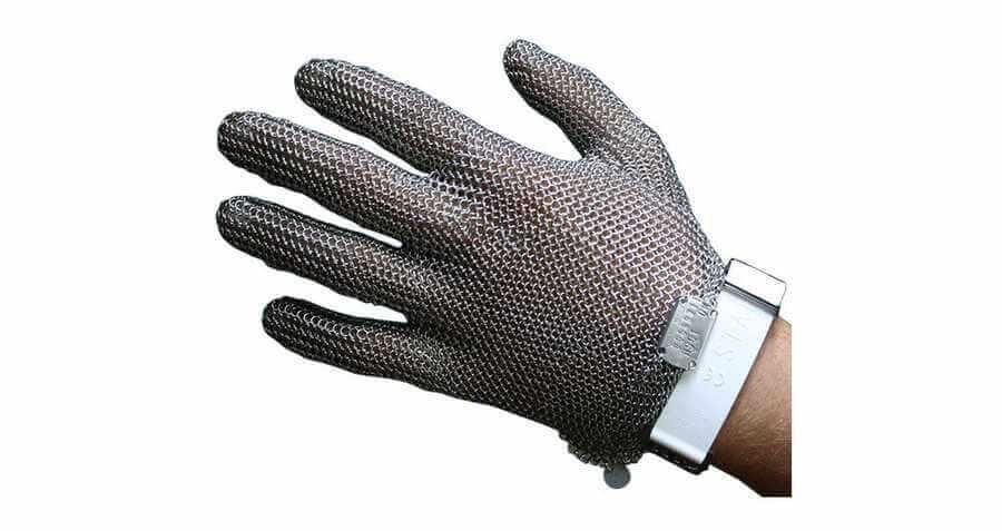 Starline Protec Gıda ile Teması Uygun Metal Örgü 5 Parmak Eldiven (Adet) EN 1082-1