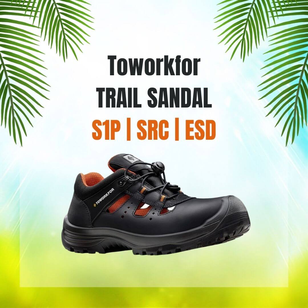 Toworkfor yazlık iş ayakkabısı, trail sandalet iş ayakkabısı