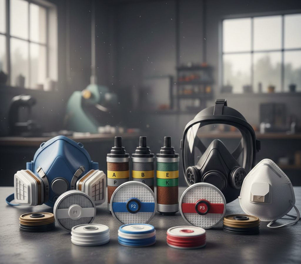 Solunum Filtreleri: P1, P2, P3 ve Gaz Kodları Ne İfade Ediyor?