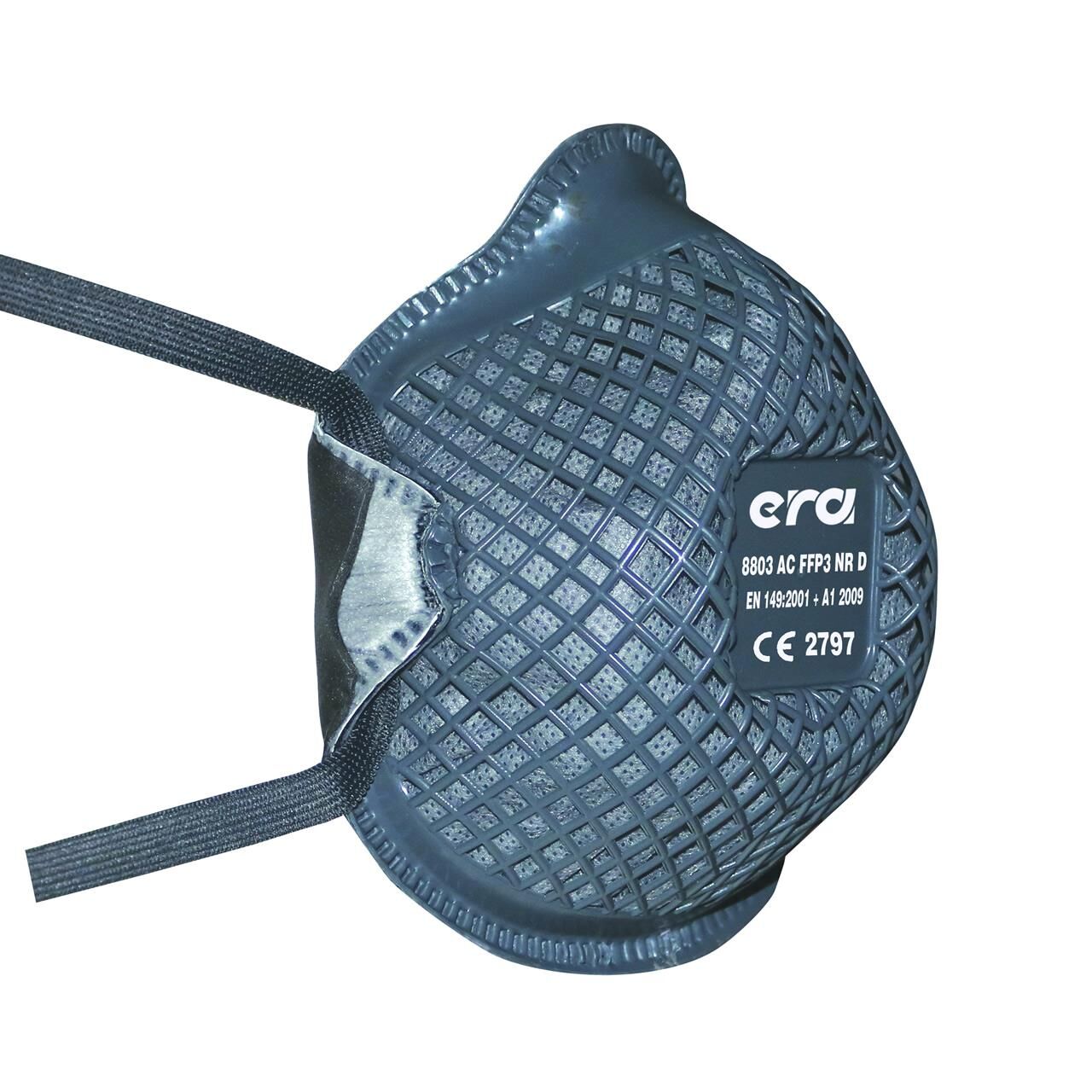 Era Eraflex Serisi 8803 AC FFP3 NR D Ventilsiz Aktif Karbonlu Kaynak Duman Koku ve Toza Uygun Maske 10'lu Paket