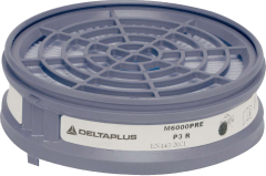 Delta Plus M600 Prep3 Yarım Yüz Maske İçin Uygun P3 Ön Filtre Ve Adaptör Kit 2'Li Paket