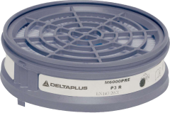 Delta Plus M600 Prep3 Yarım Yüz Maske İçin Uygun P3 Ön Filtre Ve Adaptör Kit 2'Li Paket