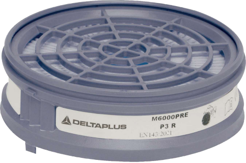 Delta Plus M600 Prep3 Yarım Yüz Maske İçin Uygun P3 Ön Filtre Ve Adaptör Kit 2'Li Paket