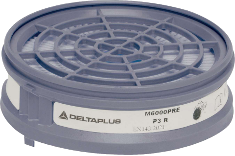 Delta Plus M600 Prep3 Yarım Yüz Maske İçin Uygun P3 Ön Filtre Ve Adaptör Kit 2'Li Paket