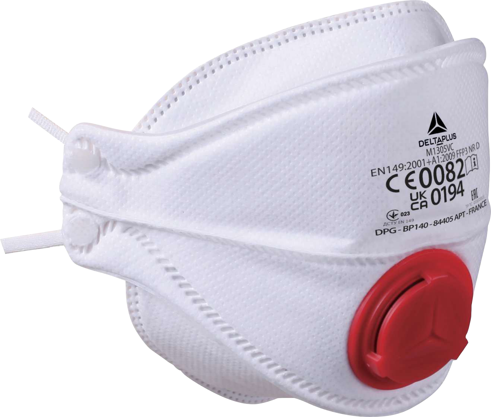 Delta Plus M1305Vc Ffp3 Nr D 4 Katlı Ventilli Dolomit Burun Klipsli Maske 10'Lu Kutu