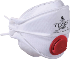 Delta Plus M1305Vc Ffp3 Nr D 4 Katlı Ventilli Dolomit Burun Klipsli Maske 10'Lu Kutu