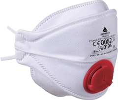 Delta Plus M1305Vc Ffp3 Nr D 4 Katlı Ventilli Dolomit Burun Klipsli Maske 10'Lu Kutu