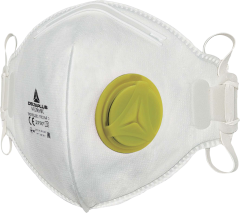 Delta Plus M1200Vb Ffp2 Nr D Ventilli Maske Burun Klipsli Katlanır Tekli Poşet 10'Lu Kutu