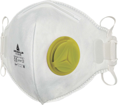 Delta Plus M1200Vb Ffp2 Nr D Ventilli Maske Burun Klipsli Katlanır Tekli Poşet 10'Lu Kutu