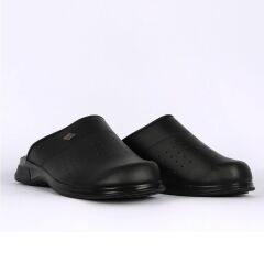 Magia Comfort Mikrofiber Deri Ortopedik Sabo Terlik Siyah