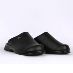 Magia Comfort Mikrofiber Deri Ortopedik Sabo Terlik Siyah