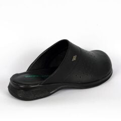 Magia Comfort Mikrofiber Deri Ortopedik Sabo Terlik Siyah