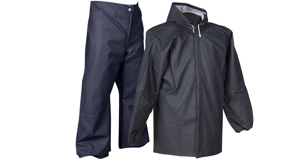 Starline VK-84 PVC-PU Lacivert Takım Yağmurluk