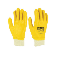 Starline STL-LPKY 3/4 Sarı Nitril Kaplık Pamuk Astarlı Montaj Eldiveni 4121X