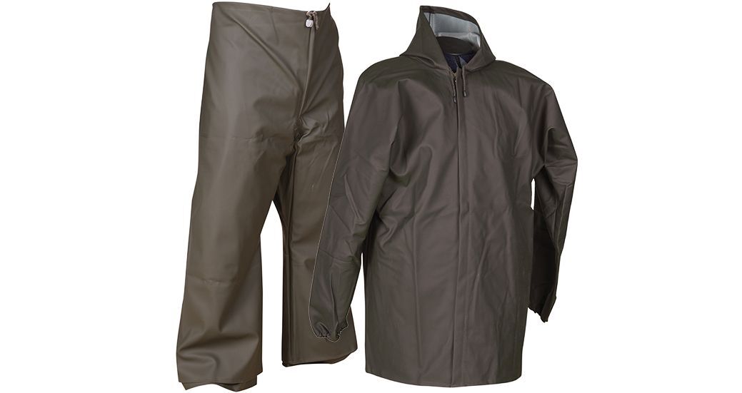 Starline VK-84 PVC-PU Haki Takım Yağmurluk