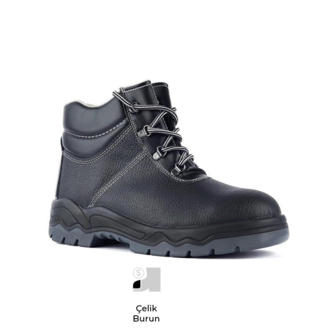 Mekap Pro Loder 072 S1 SRC Baskılı Deri Çelik Burun İş Botu