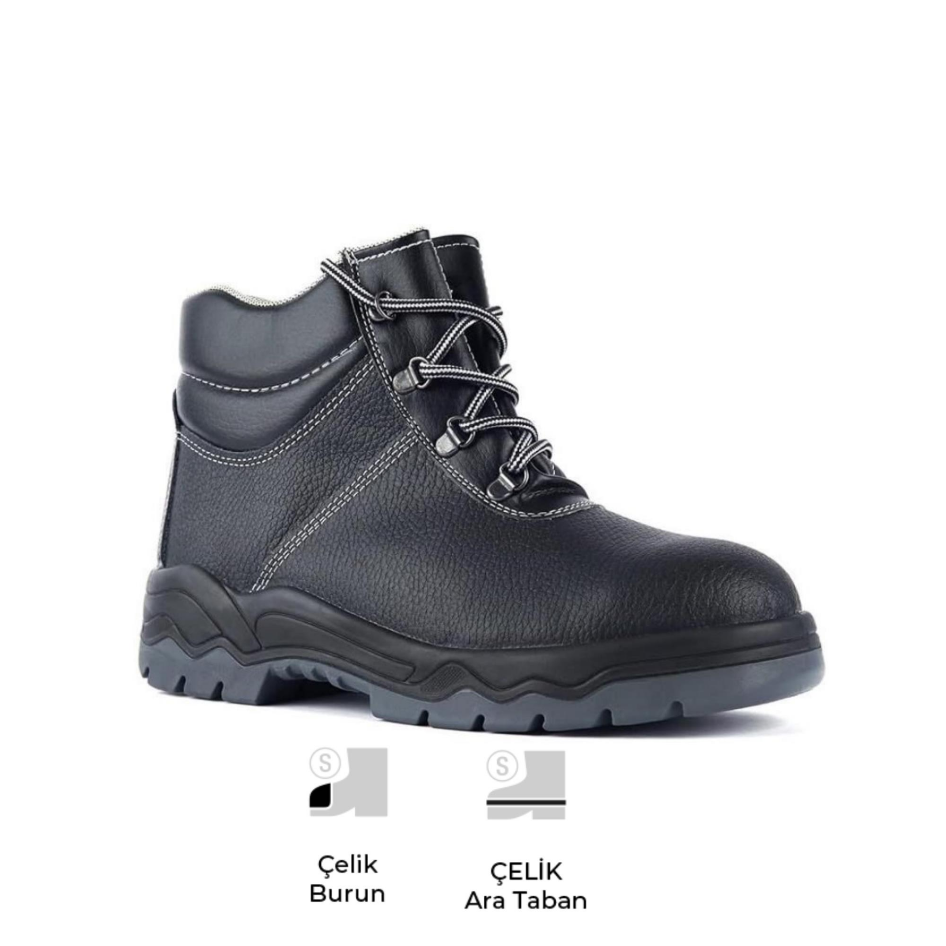 Mekap Pro Loader 072 S1P SRC Deri Çelik Burun Çelik Ara Taban İş Botu
