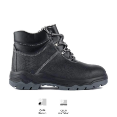 Mekap Loader 072 S1P SRC Baskılı Deri Çelik Burun Çelik Ara Taban İş Botu