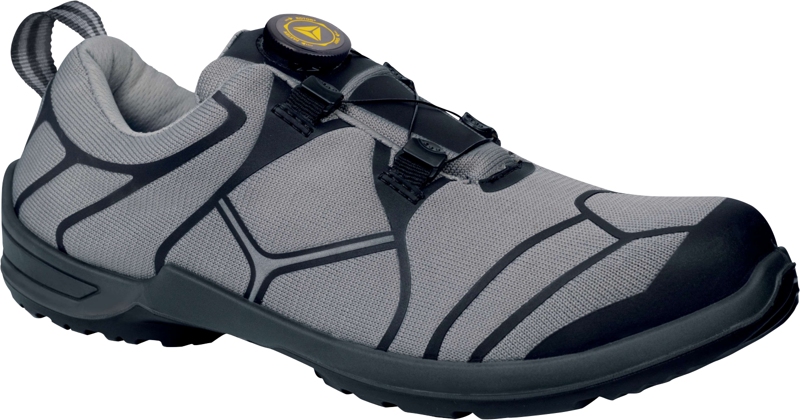 Delta Plus Poitano S1P Fo A E Sr Bağcıksız Rota Kilit Çelik Burun Çelik Ara Taban İş Ayakkabısı Gri