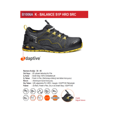 Base B1006A Kaptiv Serisi K-BALANCE S1P HRO SRC İş Ayakkabısı 39
