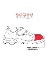 Mekap Gripper Yukon GPR-170 S1P SRC Süet Deri ve Tekstil Fiberglass Burun Kevlar Ara Taban Spor İş Ayakkabısı