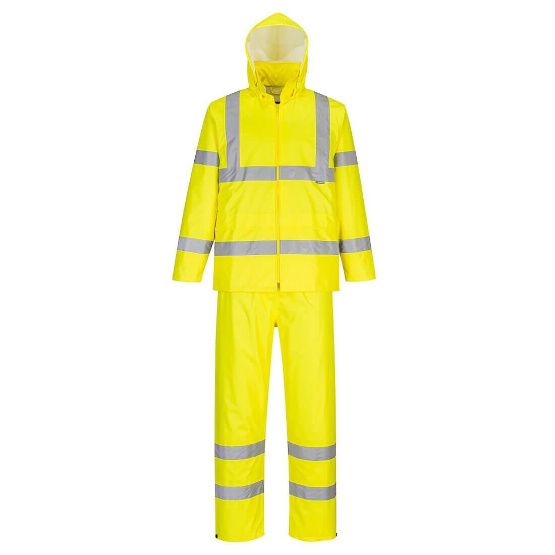 Portwest Hi-Vis Pratik Yağmurluk Pantolon Ceket Takım Reflektörlü Sarı