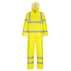 Portwest Hi-Vis Pratik Yağmurluk Pantolon Ceket Takım Reflektörlü Sarı