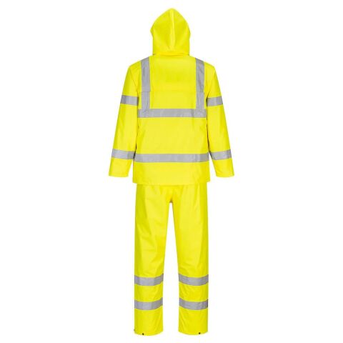 Portwest Hi-Vis Pratik Yağmurluk Pantolon Ceket Takım Reflektörlü Sarı