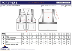 Portwest Berlin Reflektörlü Yönetici Yeleği Turuncu