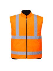 Portwest S766 5-in-1 Hi-Vis Yüksek Görünürlüklü 300D Oxford %100 Polyester Kumaş Parka Kaban Turuncu lacivert