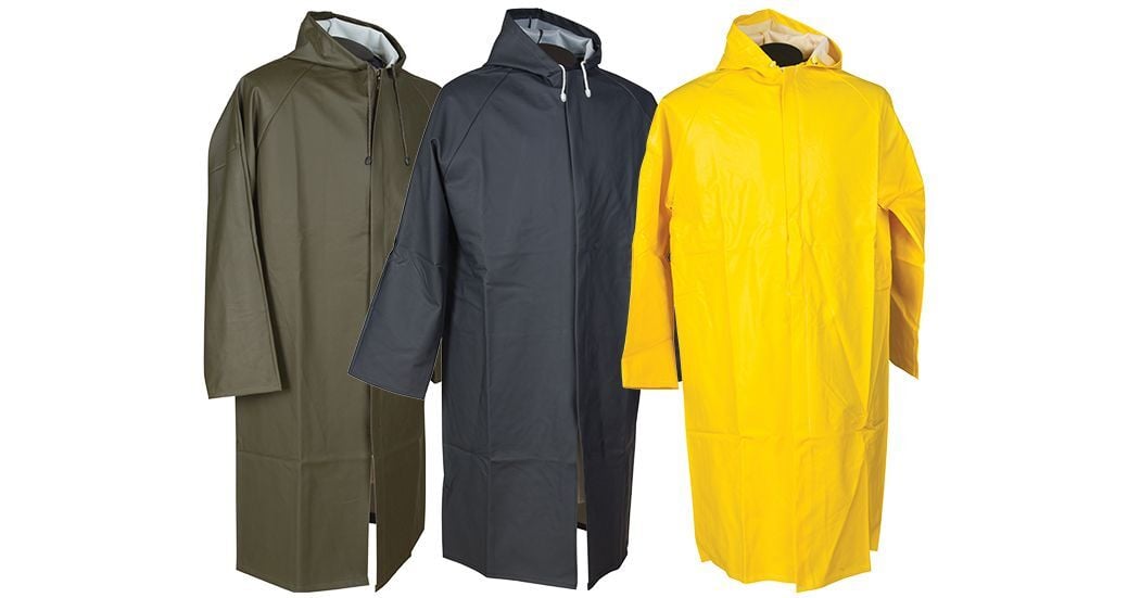 Starline VK-83 Pardesü Tipi PVC Yağmurluk Haki  100 cm XXXL