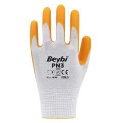 Beybi PN3 Polyester Örme Nitril İş Eldiveni