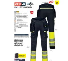 Portwest Hi-Vis Klas 1 Alet Cepli Reflektörlü İş Pantolonu