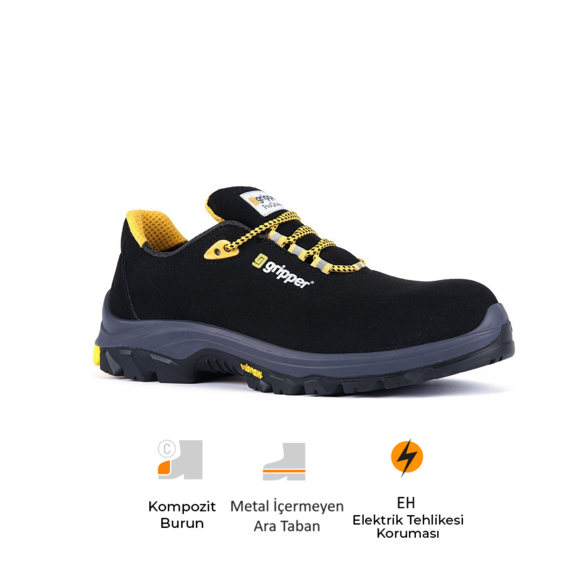 Mekap Gripper Energy Executive Low GPR-55 S3 SRC HRO Kompozit Burun Elektirkçi İş Ayakkabısı