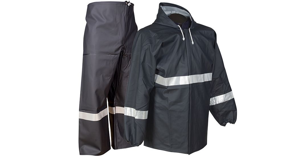 Starline VK-82 PVC Reflektörlü Takım Yağmurluk Lacivert