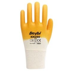 Beybi KN250 3/4 Nitril Kaplı Pamuk Nitril İş Eldiveni