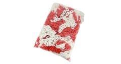 Starline UT3110 Plastik Zincir Kırmızı Beyaz 8*25 mt 8mm Çap