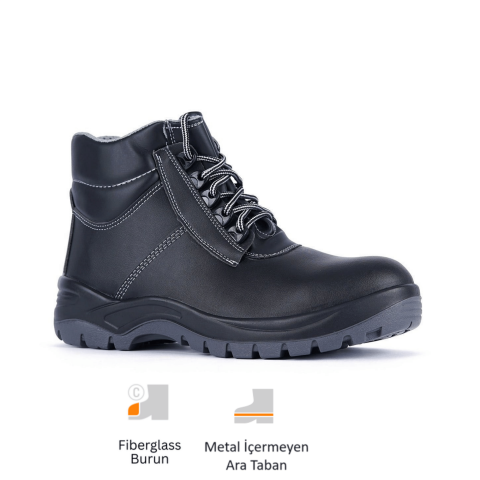 Mekap Pro Policap 023 S3 SRC Vidala Deri Fiberglass Burun Kevlar Ara Taban İş Botu