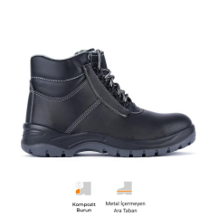 Mekap Policap 023 S3 SRC Vidala Deri Kompozit Burun Kevlar Ara Taban İş Botu