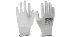 Starline E-49-BB 1/2 PU (Poliüretan) Kaplı Hassas Montaj Eldiveni Beyaz 3121X