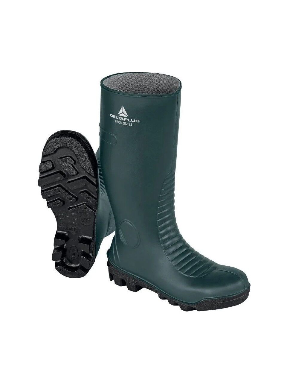 Delta Plus Copper S5 Fo A E Çelik Burun Çelik Ara Taban Pvc Çizme 39 Cm Haki