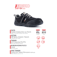 Mekap Pro Jeriko 232-04 S1 Çelik Burun İş Ayakkabısı