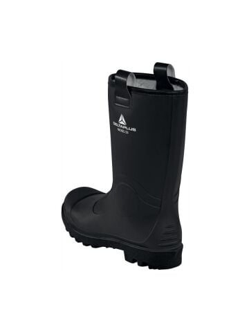 Delta Plus Nickel S5 Cı Fo A E Src Çelik Burun Çelik Ara Taban Pvc Çizme Askılı 27 Cm Siyah