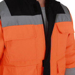 Bondit Reflektörlü Kaban Turuncu Lacivert Fleto Cepli