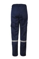 Tek Reflektörlü 7X7 Gabardin Kışlık İş Pantolonu Lacivert