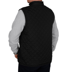 Baklava Desenli Mikro Yelek Siyah